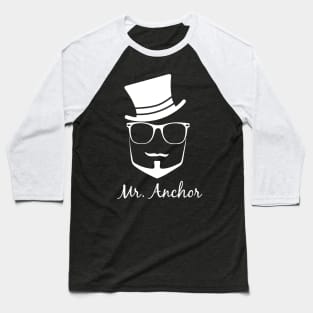 Mr Anchor Beard T-Shirt Baseball T-Shirt